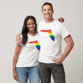 LGBT Florida, US State flag map T-Shirt (Unisex)
