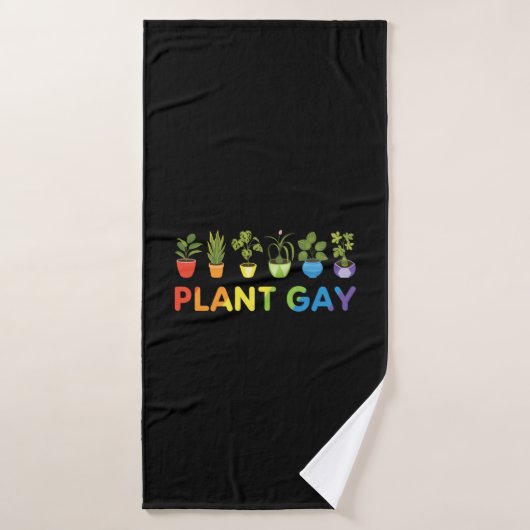 LGBT Funny Plante Gay Gardener (Serviette de bain)