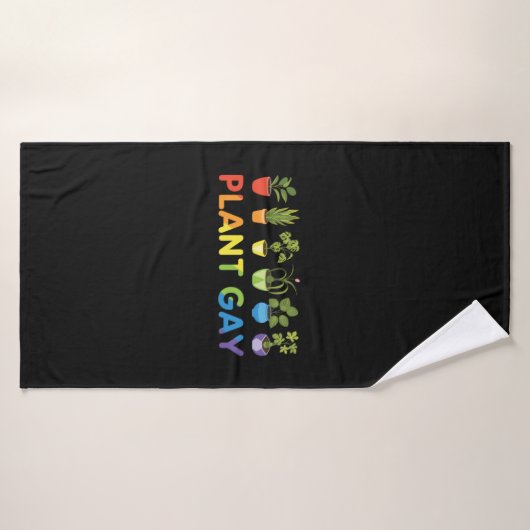 LGBT Funny Plante Gay Gardener (Serviette de bain)