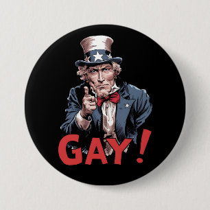 LGBT Gay Ally Pride Maand Grappig Ronde Button 7,6 Cm