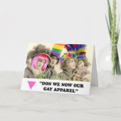LGBT Gay Kleding Vakantie wenskaart Feestdagen Kaart (Voorkant)