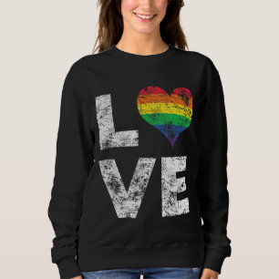 LGBT Gay Lesbisch Pride Vlag Liefde Hart Pri Trui