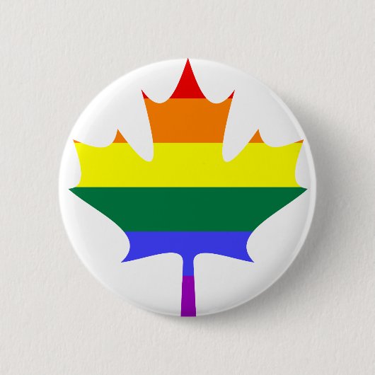 LGBT/Gay Pride Canada Button (Voorkant)