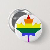 LGBT/Gay Pride Canada Button (Voorkant /achterkant)