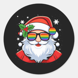 LGBT Gay Pride Cool Trendy Sinterklaas Gay Merry C Ronde Sticker