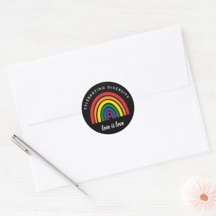 LGBT Gay Pride die diversity Love vieren Ronde Sticker