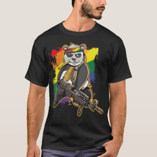 LGBT Gay Pride Flag Month Rainbow Flag Panda Beer T-shirt