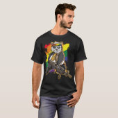 LGBT Gay Pride Flag Month Rainbow Flag Panda Beer T-shirt (Voorkant volledig)
