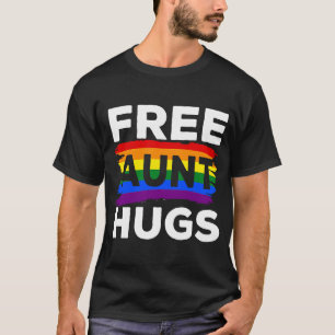 LGBT Gay Pride Free Aunt Hugs Family Matching Supe T-shirt