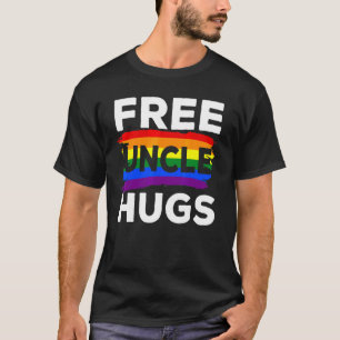LGBT Gay Pride Gratis Uncle Hugs Matching Support T-shirt