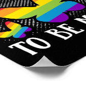 LGBT Gay Pride Maand het enige dat ik kies Poster (Hoek)