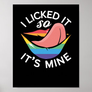 LGBT Gay Pride Maand ik gaf het zo zijn mijn Poster