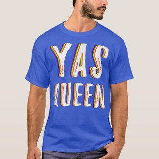 LGBT Gay Pride Month 2018 Rainbow Flag Yas Queen T-shirt