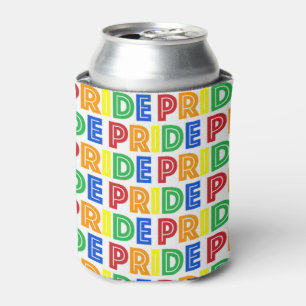 LGBT Gay Pride Month Celebration Rainbow Letters Blikjeskoeler
