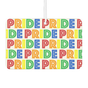 LGBT Gay Pride Month Celebration Rainbow Letters Luchtverfrisser