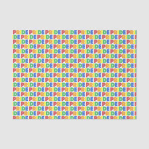 LGBT Gay Pride Month Celebration Rainbow Letters Tissuepapier