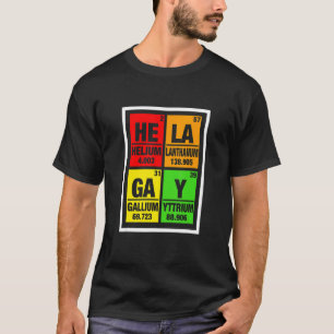 Lgbt Gay Pride Month Elements Hela Gay Him Haar T T-shirt