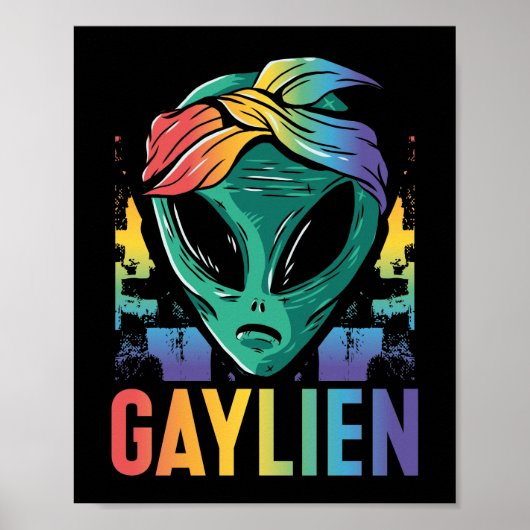 LGBT Gay Pride Month Gaylien Poster (Voorkant)