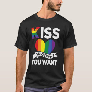 LGBT Gay Pride Month Kiss wie je ook wilt T-shirt