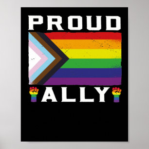 LGBT Gay Pride Month Proud Ally Poster