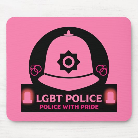 LGBT+ Gay Pride Politie Muismat (Voorkant)