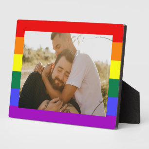 LGBT Gay Pride Rainbow Custom Foto Tafelblad Ezel Fotoplaat