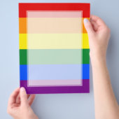 LGBT Gay Pride Rainbow Flag Stripe Flyer (Hand)