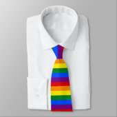 LGBT Gay Pride Rainbow Flag Stripe Stropdas (Gebonden)