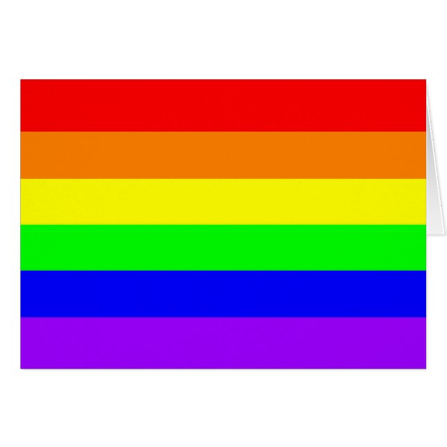 LGBT Gay Pride Rainbow Flag Time for Equality! (Voorkant Horizontaal)