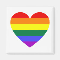 LGBT Gay Pride Rainbow Heart