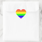 LGBT Gay Pride Rainbow Heart Sticker (Tas)