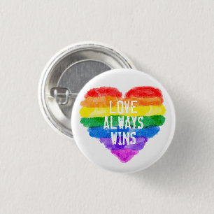 LGBT Gay Pride Rainbow Ronde Button 3,2 Cm