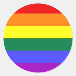 LGBT Gay Pride Rainbow Ronde Sticker