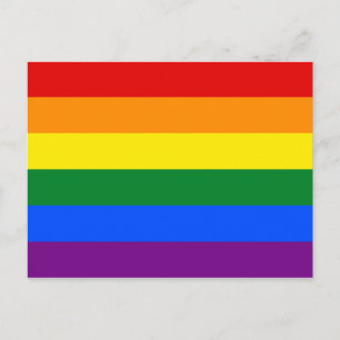 LGBT Gay Pride Rainbow-vlag Briefkaart