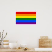 LGBT Gay Pride Rainbow-vlag Poster (Keuken)