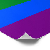 LGBT Gay Pride Rainbow-vlag Poster (Hoek)