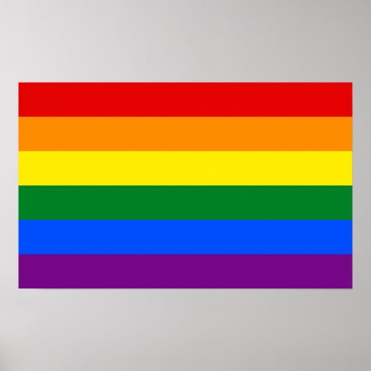 LGBT Gay Pride Rainbow-vlag Poster (Voorkant)
