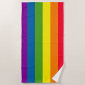 LGBT Gay Pride Rainbow-vlag Strandlaken (Voorkant)