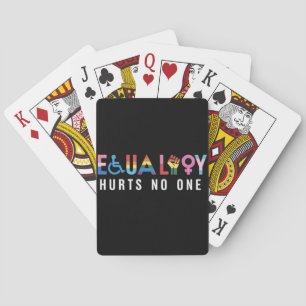 Lgbt-gelijkheid doet niemand pijn trots mensenrech pokerkaarten