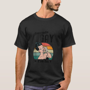 LGBT-geluiden Homo ik ben in Pride Ally LGBTQ Gay T-shirt