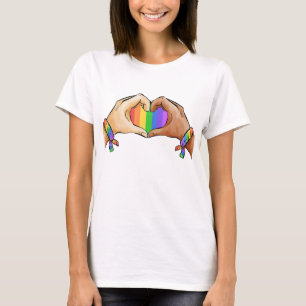 LGBT Girl Heart T-shirt