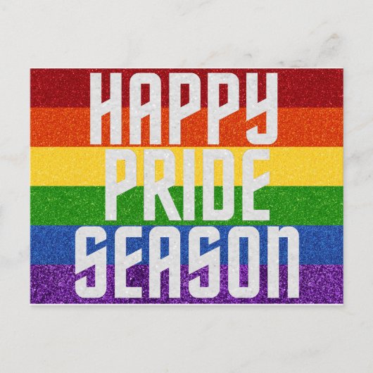LGBT Glitter Happy Pride Season Kaart (Voorkant)