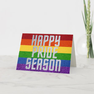 LGBT Glitter Happy Pride Season Kaart