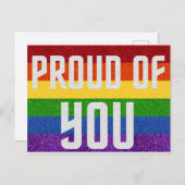 LGBT Glitter Proud van u Kaart (Voorkant / Achterkant)