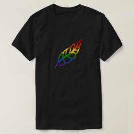LGBT Glitter Rainbow Feather T-shirt