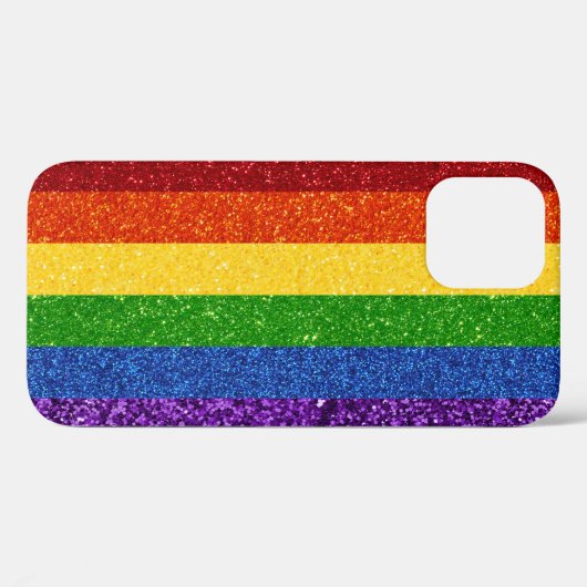 LGBT Glitter Rainbow Pride Flag Case-Mate iPhone Case (Achterkant (horizontaal))