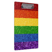 LGBT Glitter Rainbow Pride Flag Klembord (Rechts)