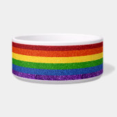 LGBT Glitter Rainbow Pride Flag Voerbakje (Rechts)