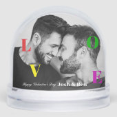 LGBT Happy Valentine's Day Custom Photo Monogram (Avant)