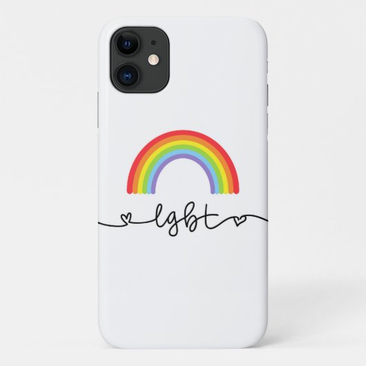 LGBT-harten en regenbogen Case-Mate iPhone Case (Achterkant)